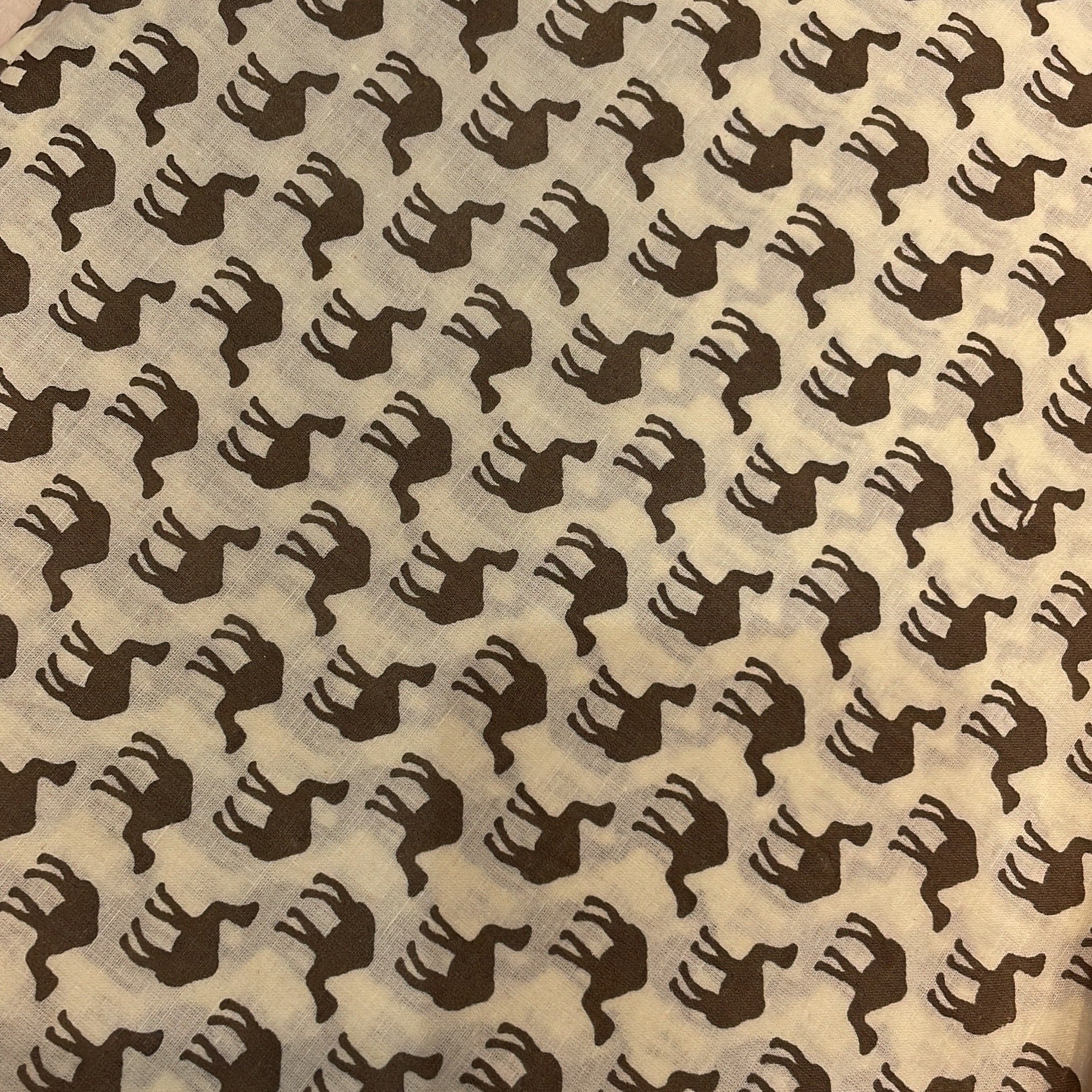 Black White Camel Print Fabric