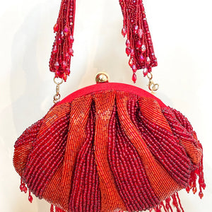 Cherry Red Tassel Bag