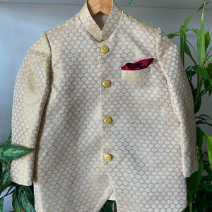 Motif Kids Sherwani Set