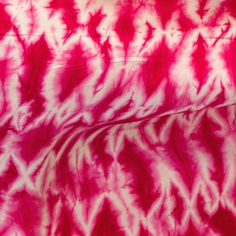Hot Pink Tye Dye Fabric