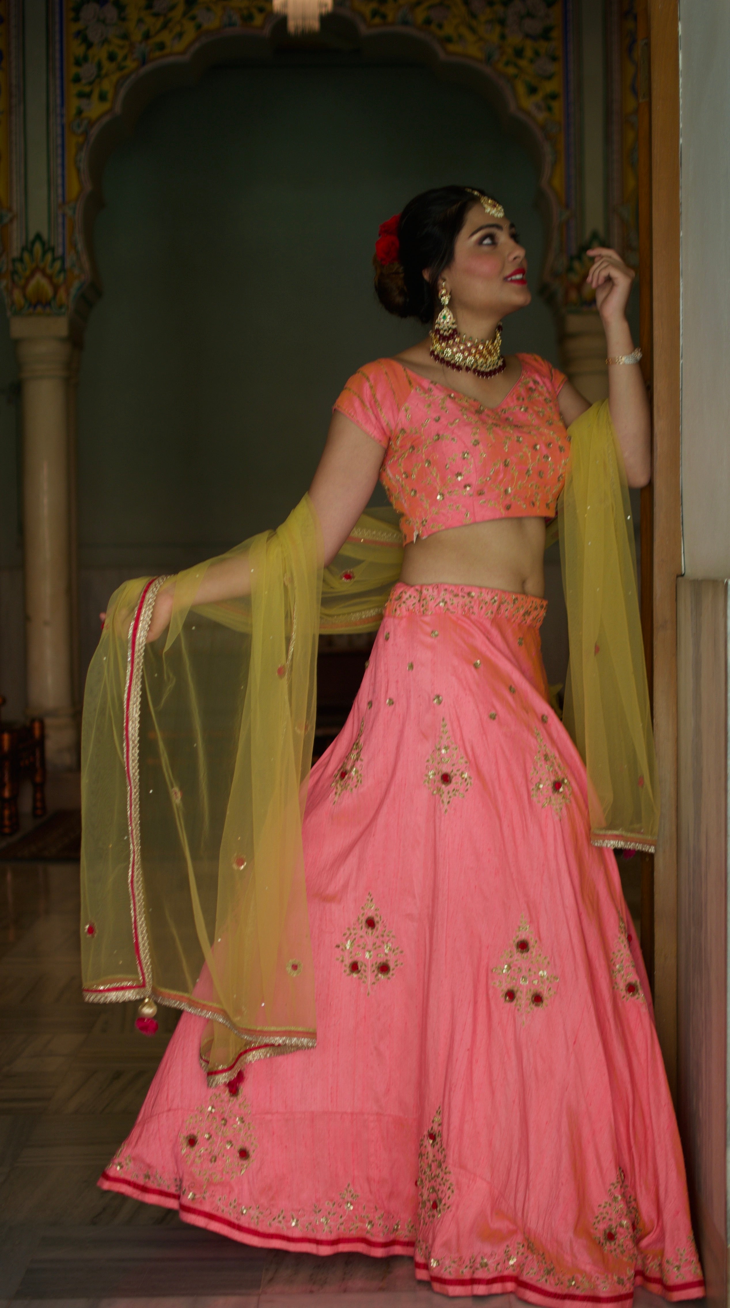 Soft Pink Lehenga Choli Set