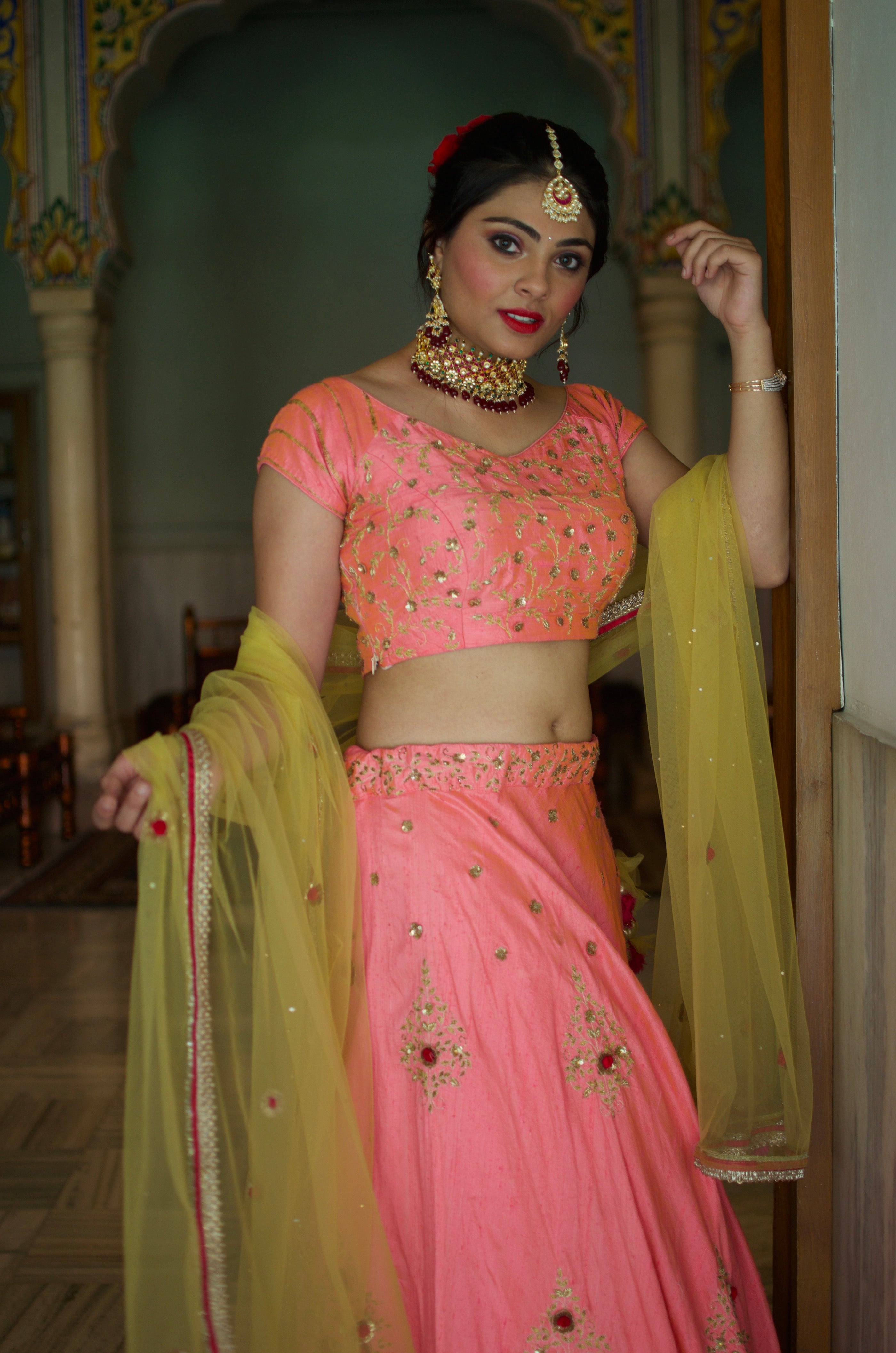 Soft Pink Lehenga Choli Set