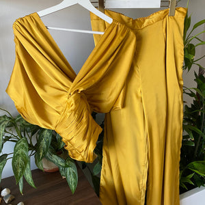 Mustard Drape Co-Ord Set