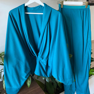 Teal Drape  Co-Ord Set