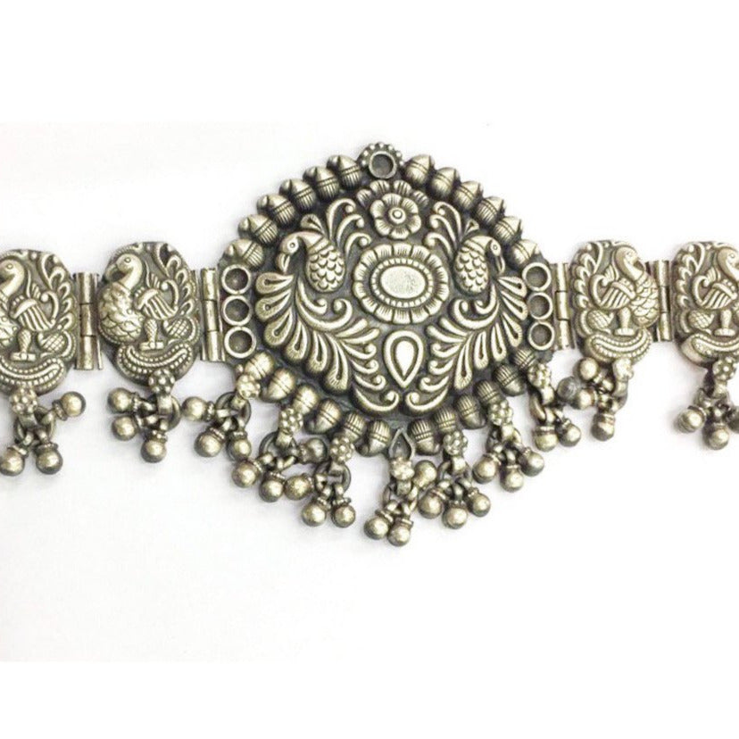 Ghunghroo Silver Necklace