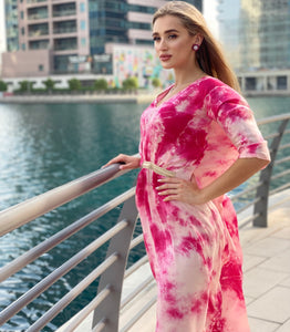 Pink Tye Dye Dress